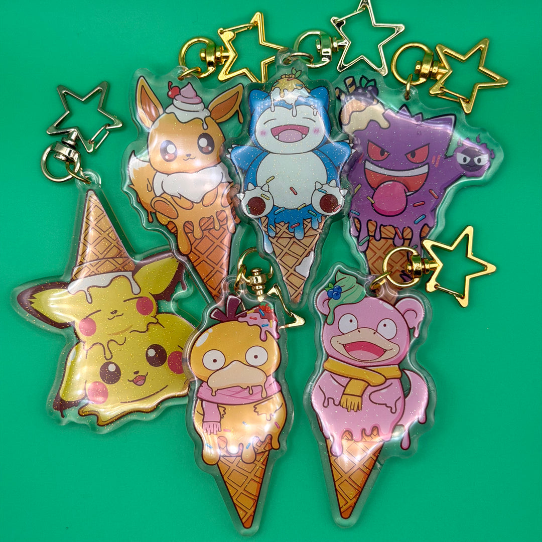 Ice Cream Monsters (Kawaii Keychains)