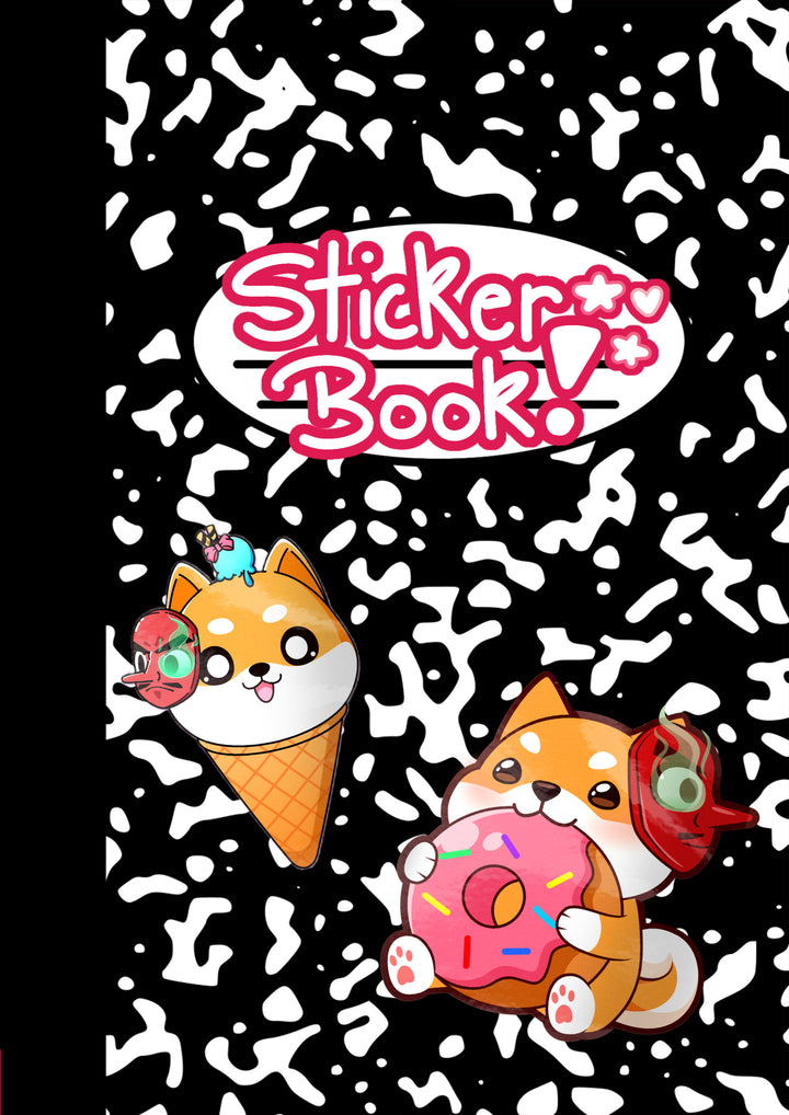 Sticker Book: Composition Notebook Theme