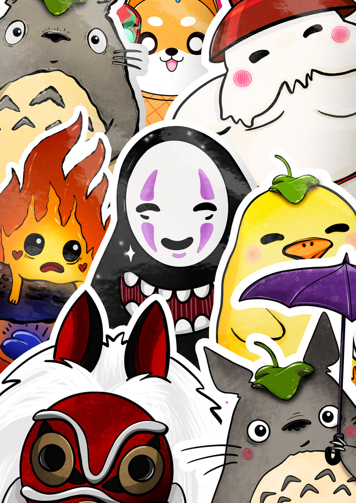 Sticker Book: Cute Anime Collage Theme