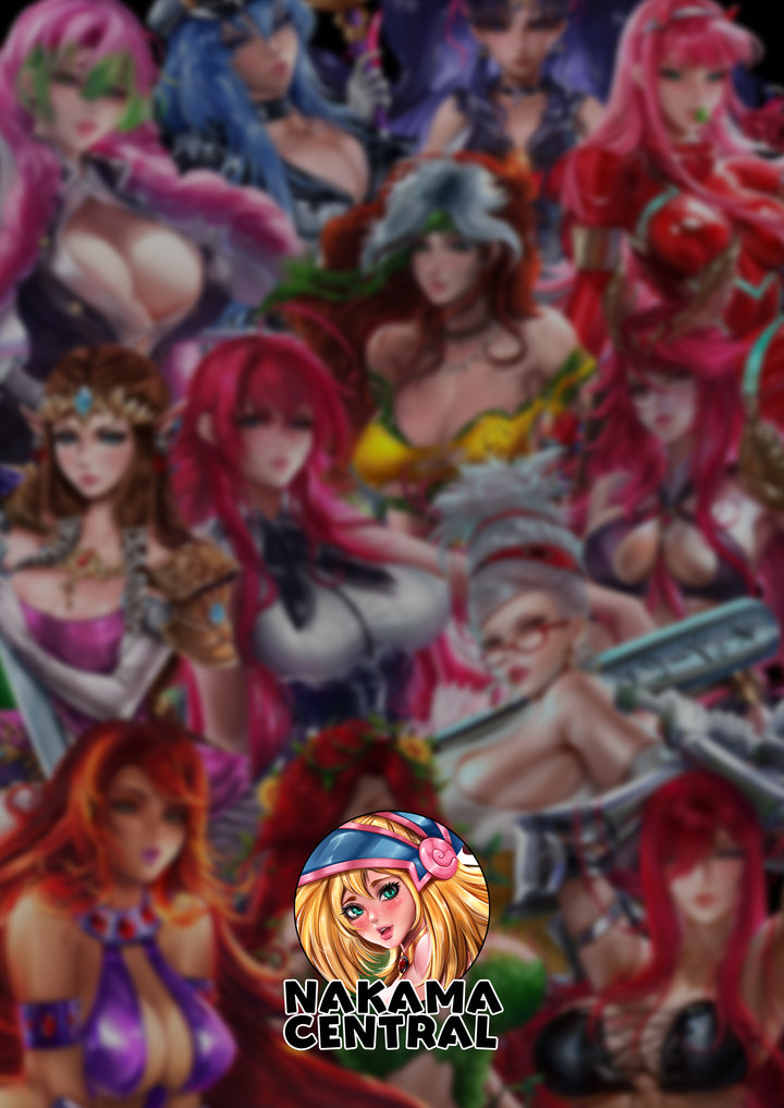 Sticker Book: Realism Waifu Collage Theme